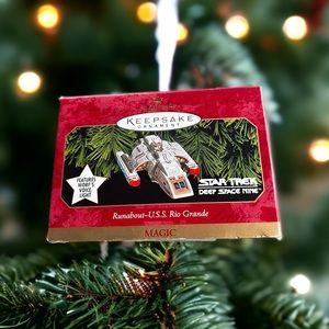 Vintage Magic Hallmark Keepsake Ornament 1999 Star Trek Deep Space Nine Runabout